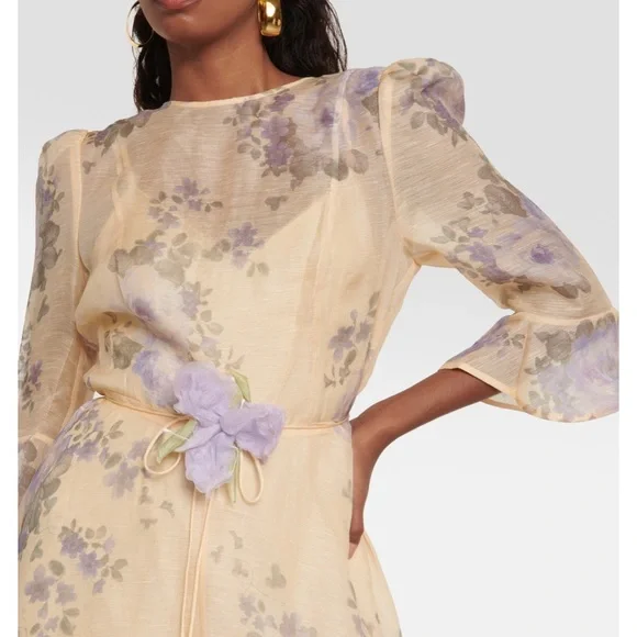 Zimmermann Floral Midi Dress - Picture 3 of 13